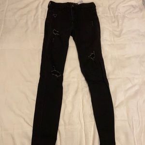 Hollister ripped high rise super skinny